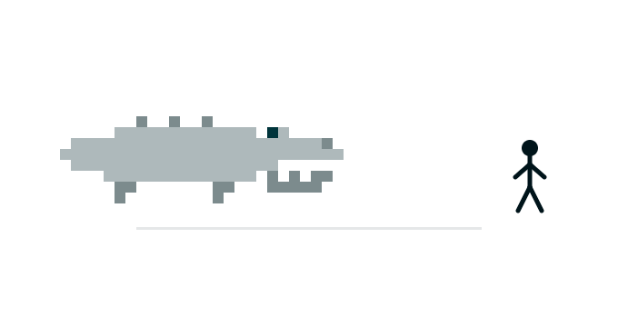 pane croc eating a competitor